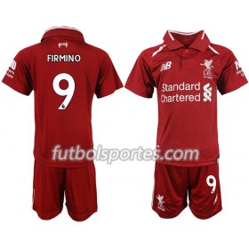 Camisetas Liverpool FIRMINO 9 Niño Primera Equipacion 2018/2019